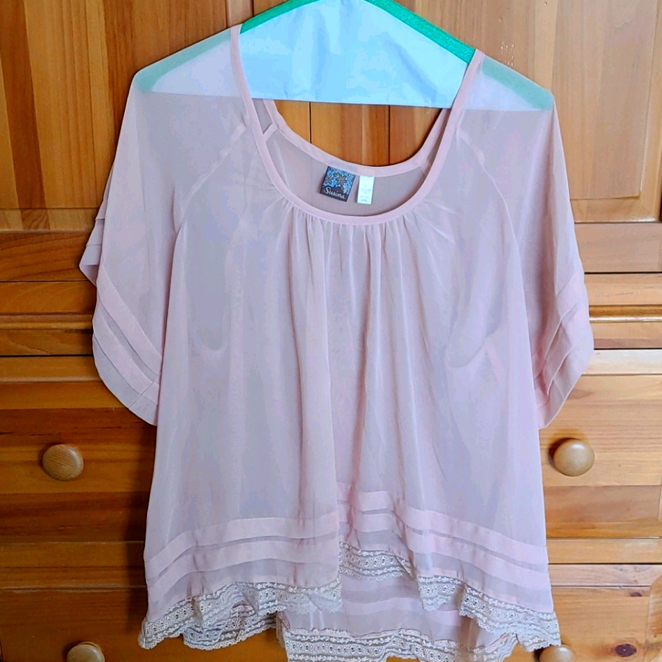 Cream Pattern Blouse